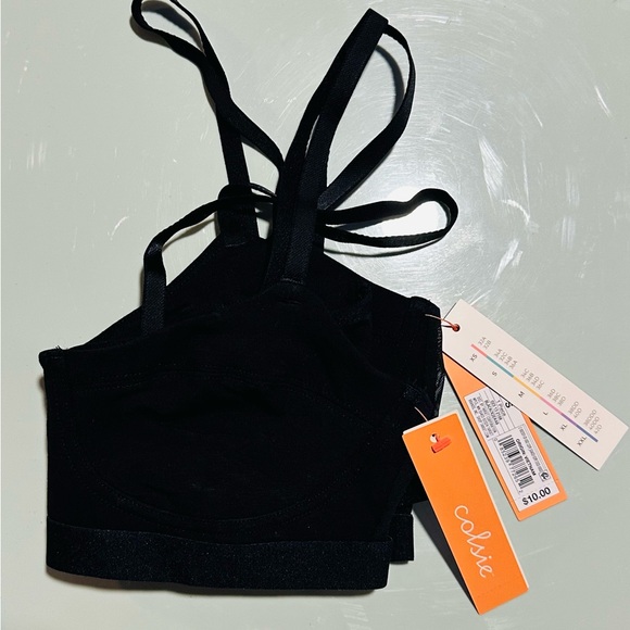NWT: Colsie Size S Black Bralette! One piece! - Picture 2 of 2